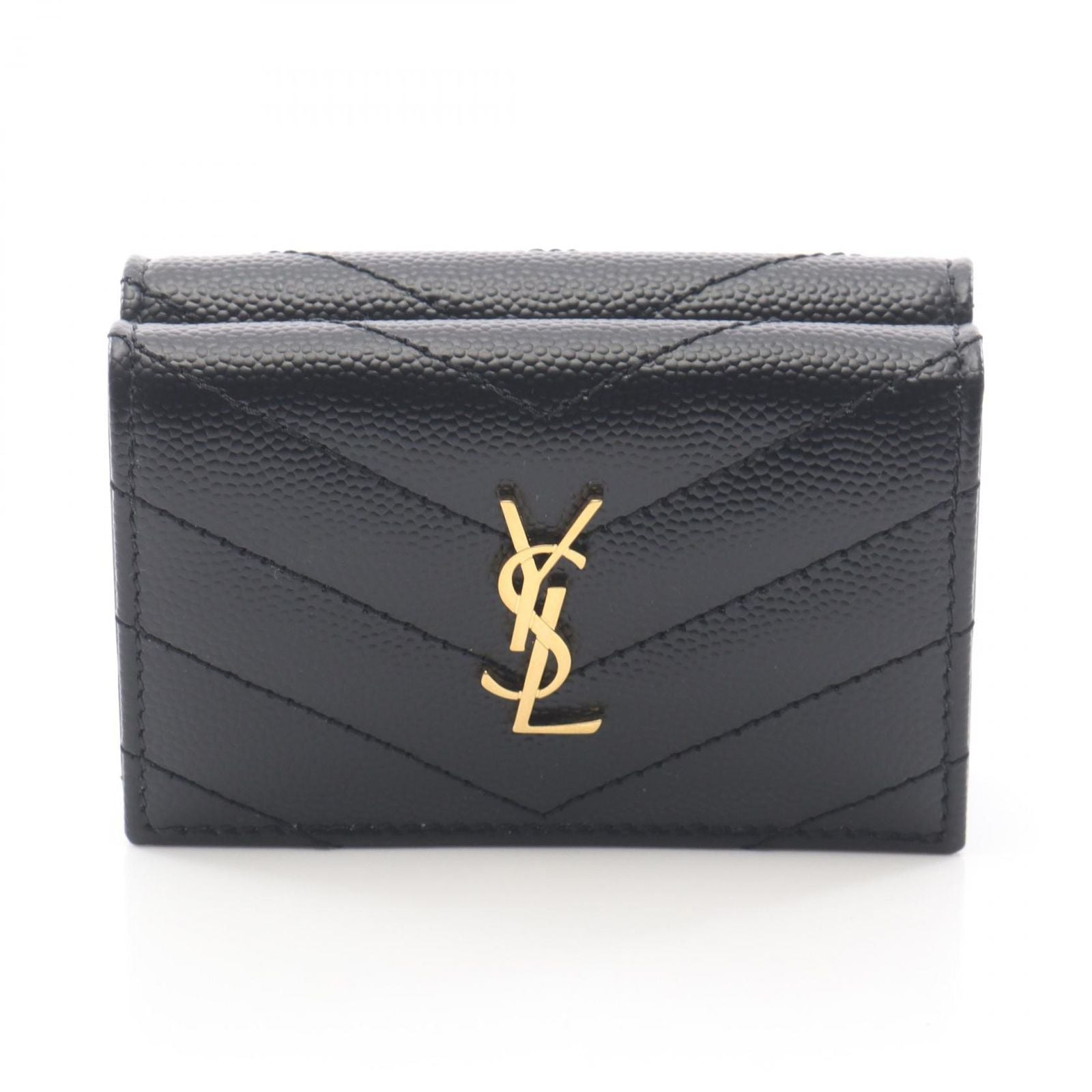 Saint Laurent Paris Trifold Wallet Monogram Origami Tiny Leather