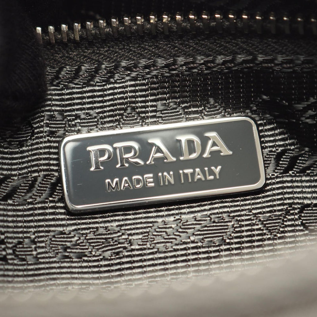 Prada Tessuto Saffiano Nylon Leather Shoulder Bag — view 4