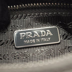 Prada Tessuto Saffiano Nylon Leather Shoulder Bag — view 4