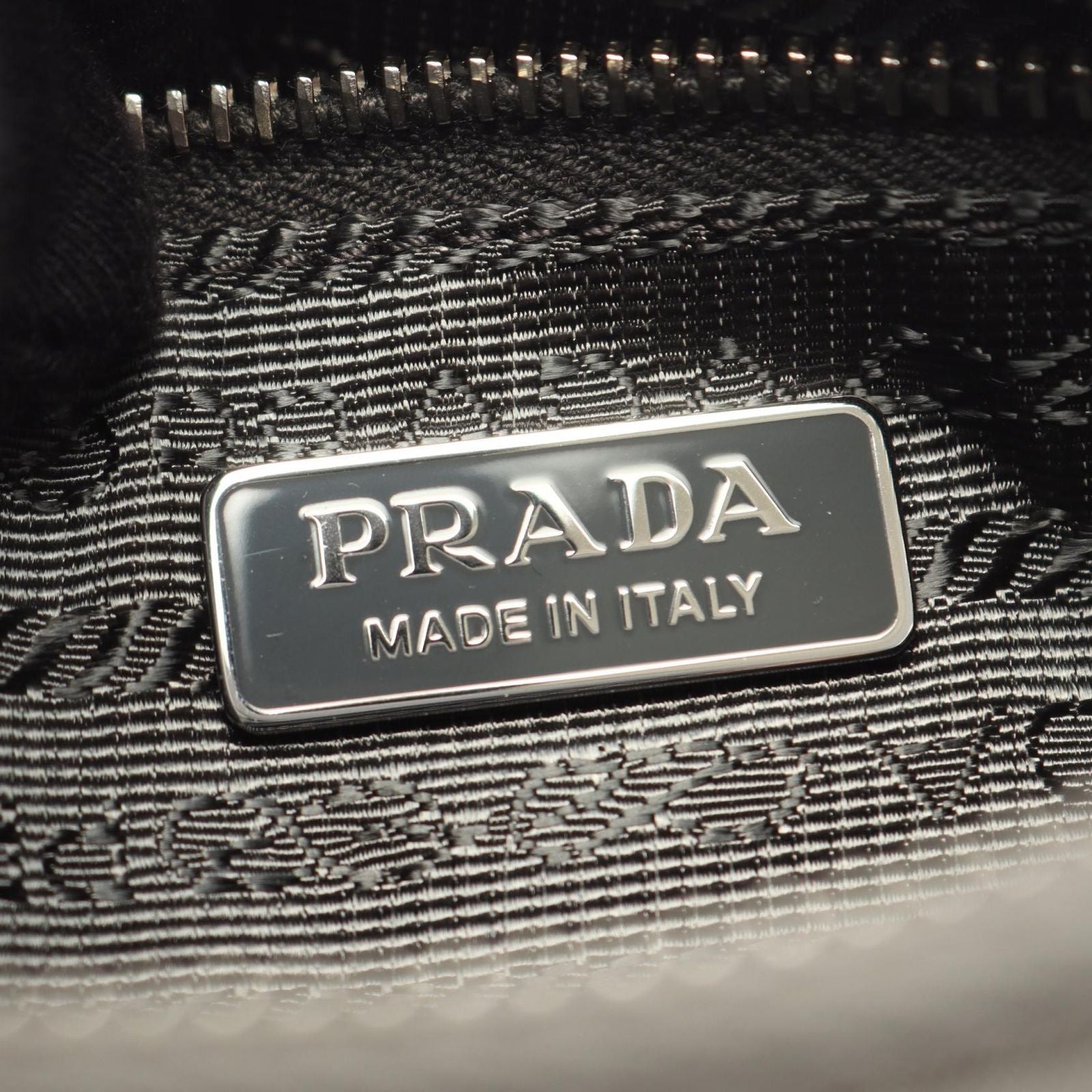 Prada Tessuto Saffiano Nylon Leather Shoulder Bag — view 4