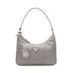Prada Tessuto Saffiano Nylon Leather Shoulder Bag