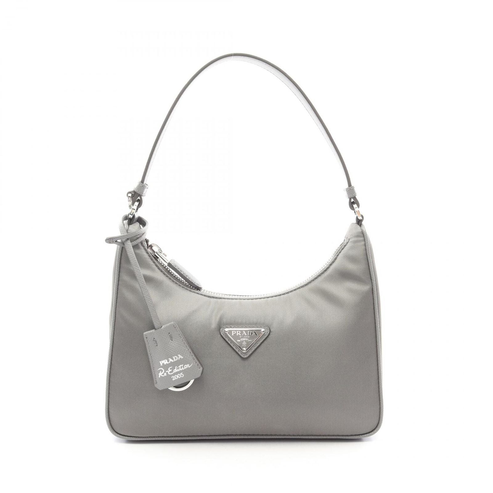 Prada Tessuto Saffiano Nylon Leather Shoulder Bag
