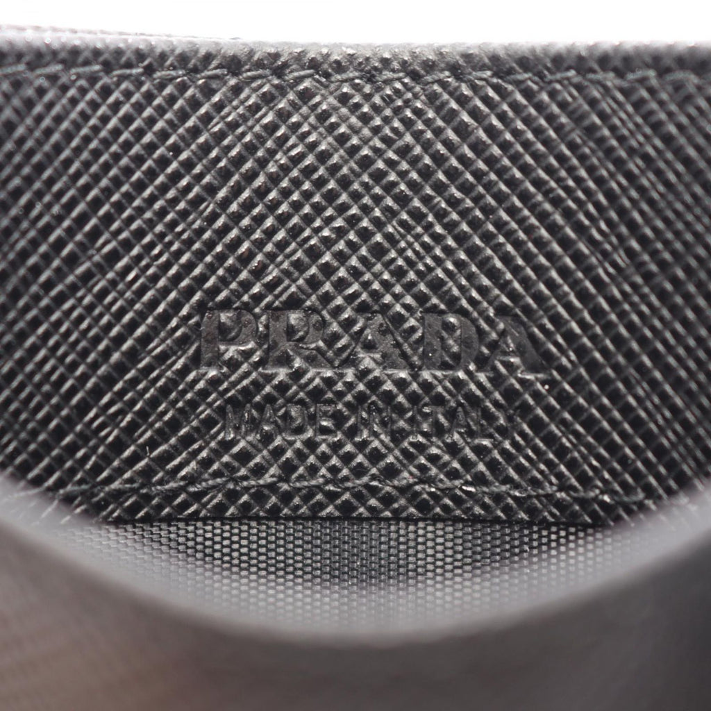 Prada Card Case Saffiano Triang Leather — view 4