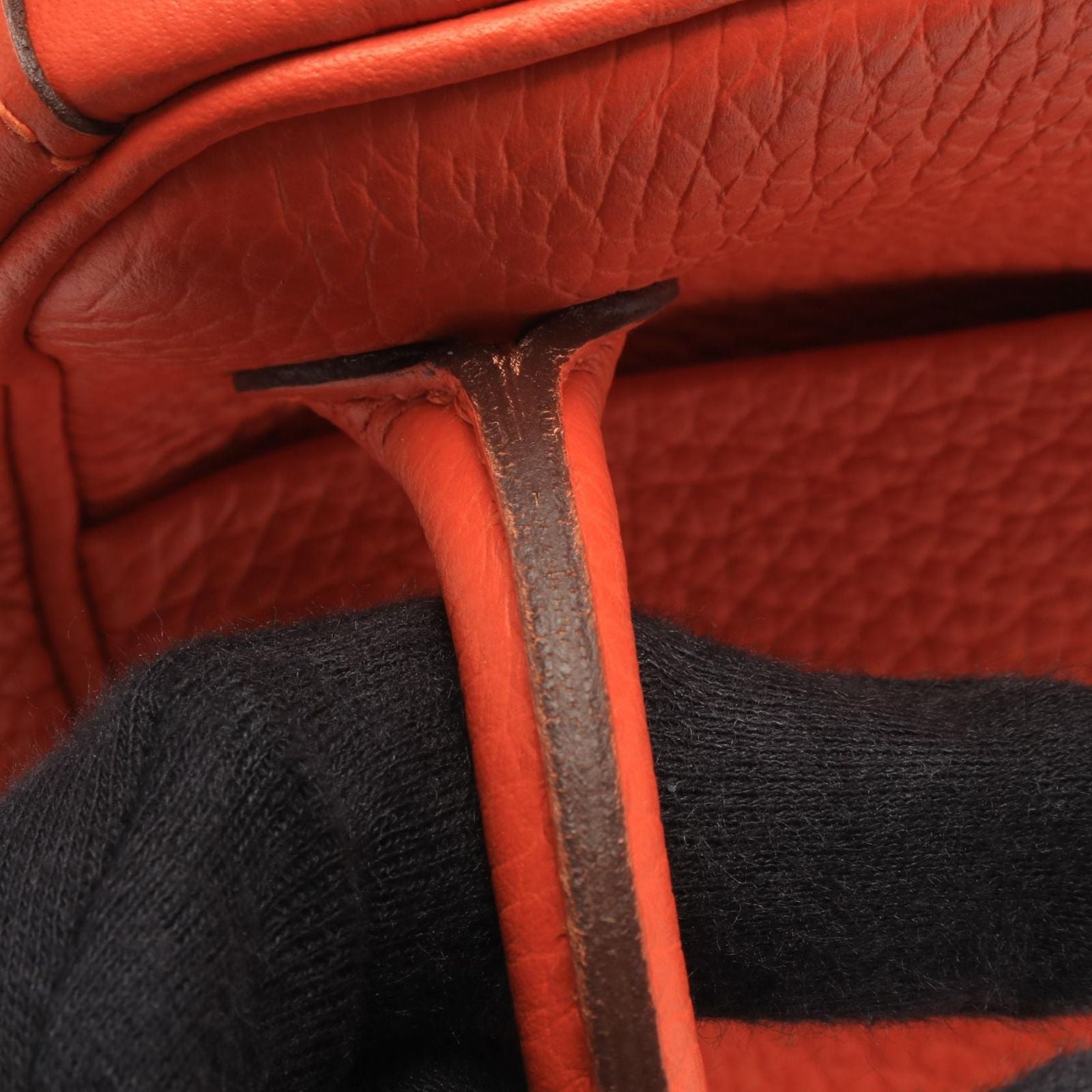 Hermes Shoulder Bag Lindy 26 Orange Poppy — view 8