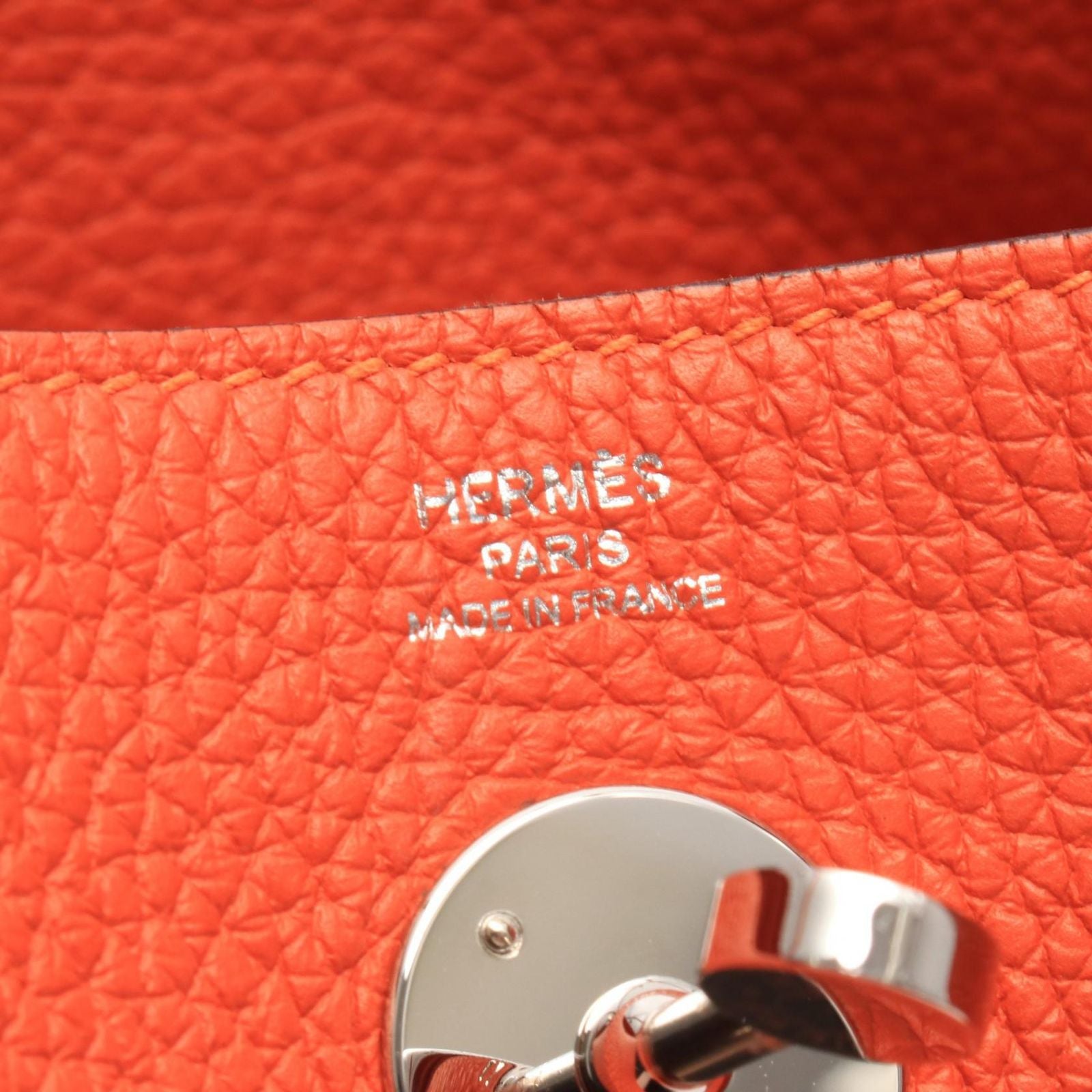 Hermes Shoulder Bag Lindy 26 Orange Poppy — view 4