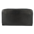 Louis Vuitton Zippy Wallet Noir Epi Leather Black