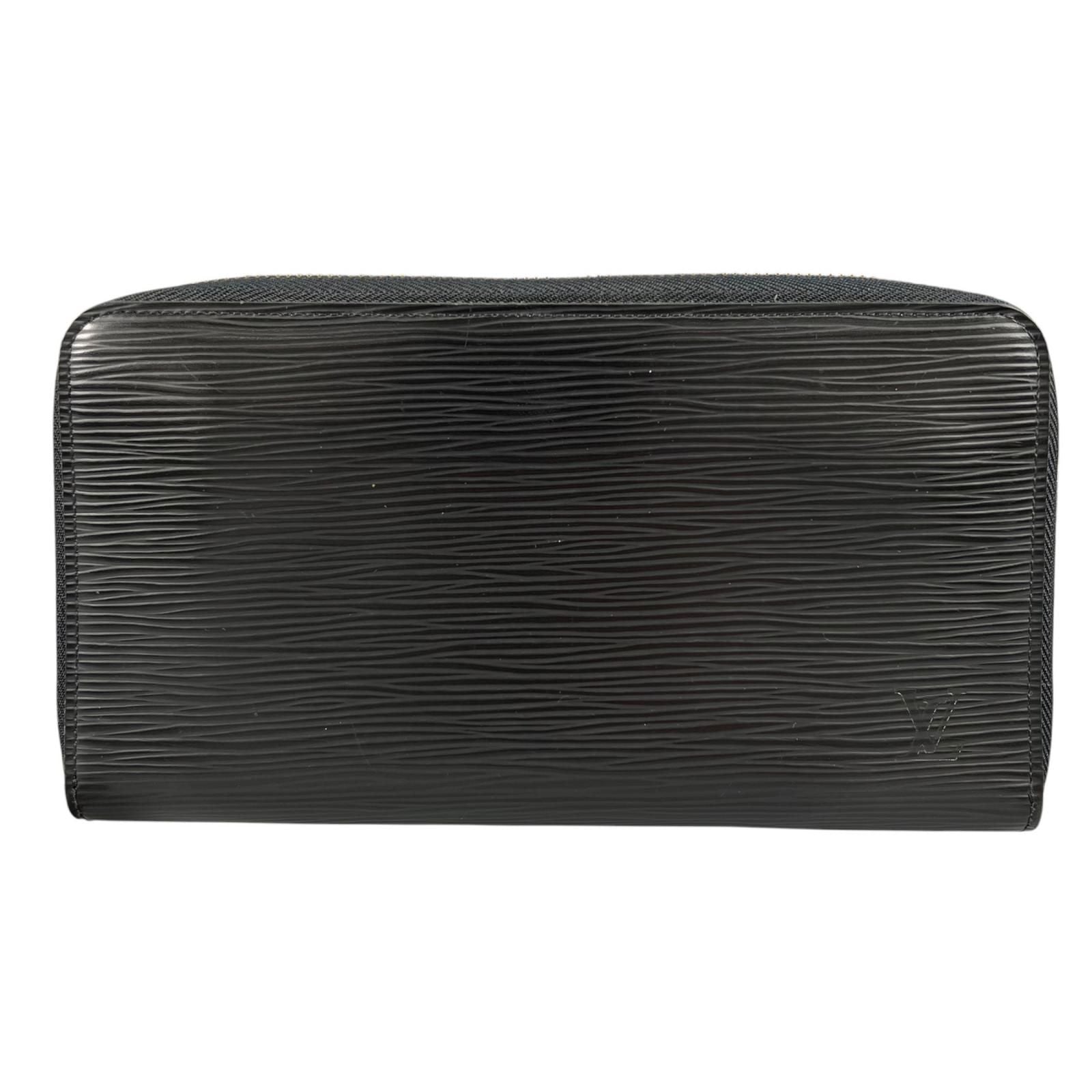 Louis Vuitton Zippy Wallet Noir Epi Leather Black