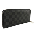 Louis Vuitton Zippy Wallet Verdical Damier Canvas Black — view 3