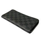 Louis Vuitton Zippy Wallet Verdical Damier Canvas Black — view 4