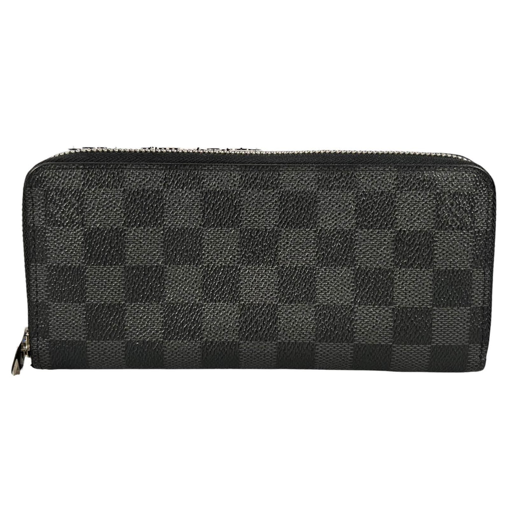 Louis Vuitton Zippy Wallet Verdical Damier Canvas Black