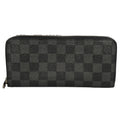 Louis Vuitton Zippy Wallet Verdical Damier Canvas Black