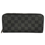 Louis Vuitton Zippy Wallet Verdical Damier Canvas Black