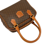Celine Macadam Handbag Leather Brown — view 5