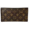 Louis Vuitton Porte-Valeurs Cartes Credit Wallet Monogram Canvas Brown