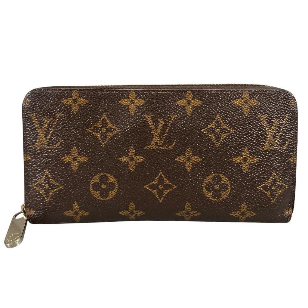 Louis Vuitton Zippy Wallet Fuchsia Monogram Canvas Brown