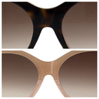 Louis Vuitton Petit Spcon Cat Eye Brown Pink Gold Acetate Sunglasses Eyewear — view 6
