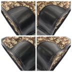 Dior Vintage Trotter Brown Canvas Leather Boston Bag Business — view 3