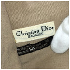 Dior Vintage Trotter Brown Canvas Leather Boston Bag Business — view 4