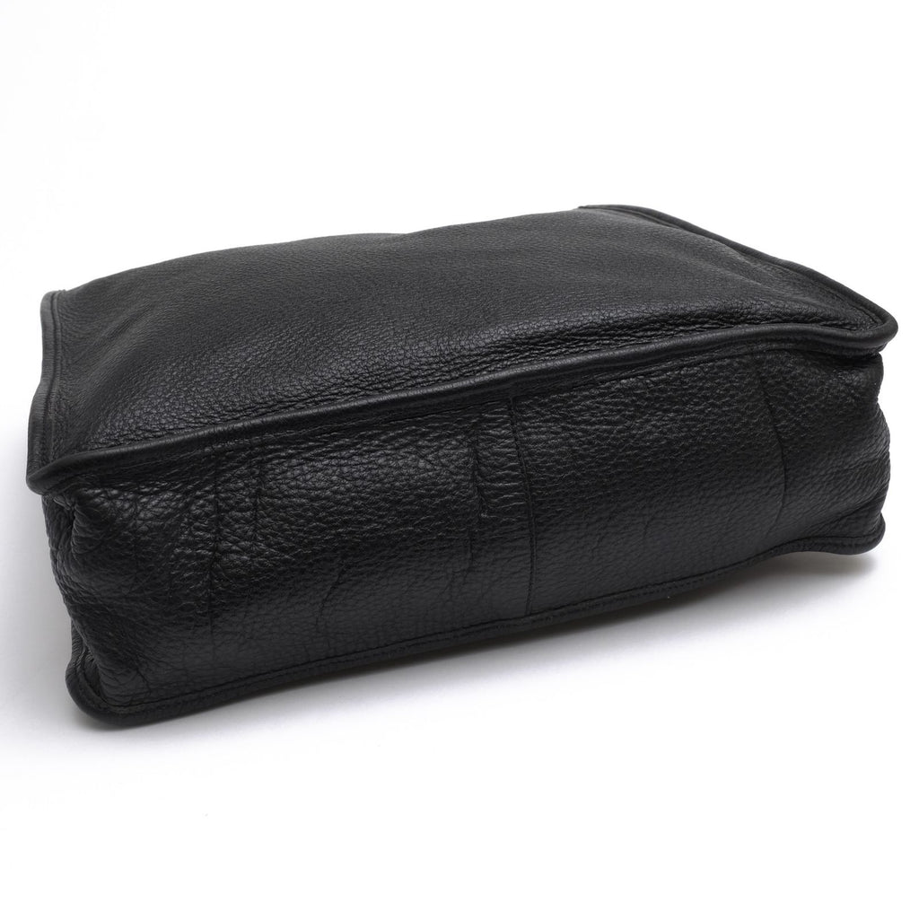 Prada Tote Bag Leather Black Shrink — view 6