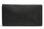 Louis Vuitton Wallet Leather Black Taiga Porto Cartes Credit No Coin Purse — view 2