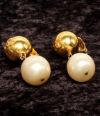 Chanel Earrings CC Logo Faux Pearl — view 3