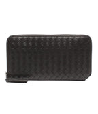 Bottega Veneta Zip Around Wallet Intrecciato