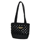 Prada Tote Clochette Black Braided Mini Bag