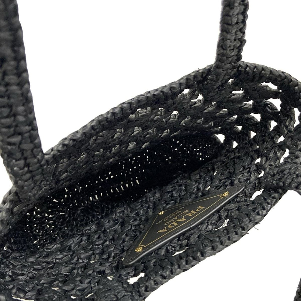 Prada Tote Clochette Black Braided Mini Bag — view 7