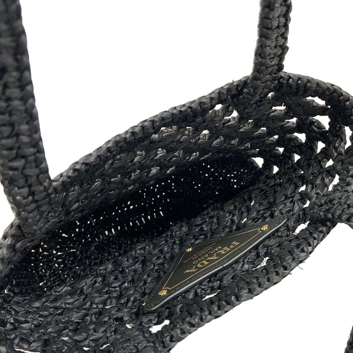 Prada Tote Clochette Black Braided Mini Bag — view 7