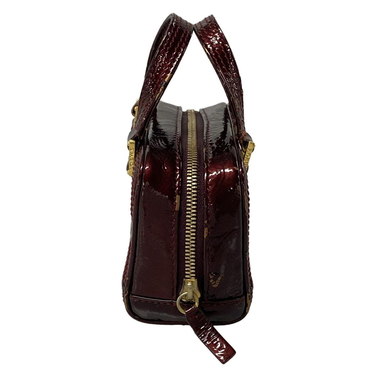 Loewe Handbag Micro Mini Amazona Bordeaux Leather with Key Ring — view 2