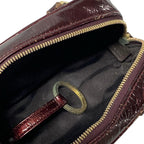 Loewe Handbag Micro Mini Amazona Bordeaux Leather with Key Ring — view 7