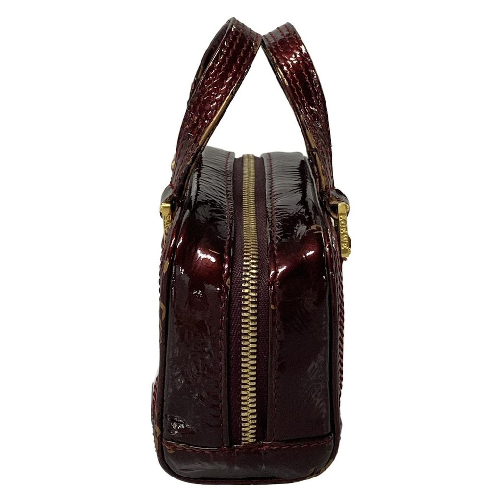 Loewe Handbag Micro Mini Amazona Bordeaux Leather with Key Ring — view 4