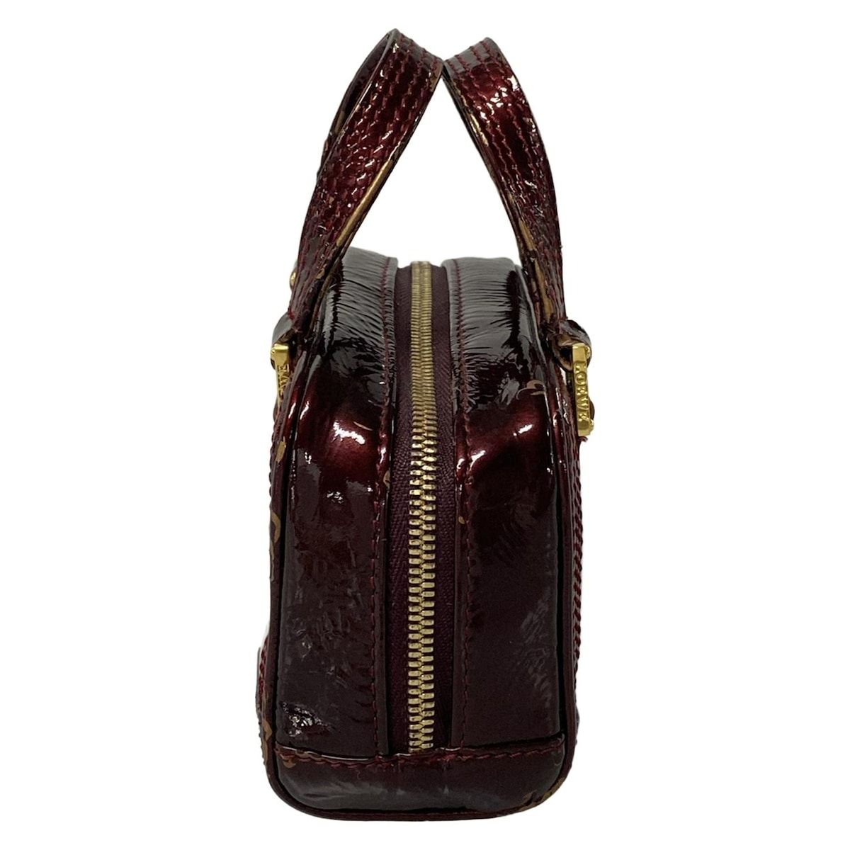 Loewe Handbag Micro Mini Amazona Bordeaux Leather with Key Ring — view 4