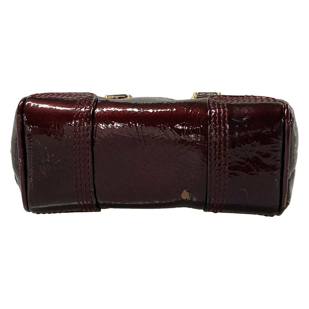 Loewe Handbag Micro Mini Amazona Bordeaux Leather with Key Ring — view 5