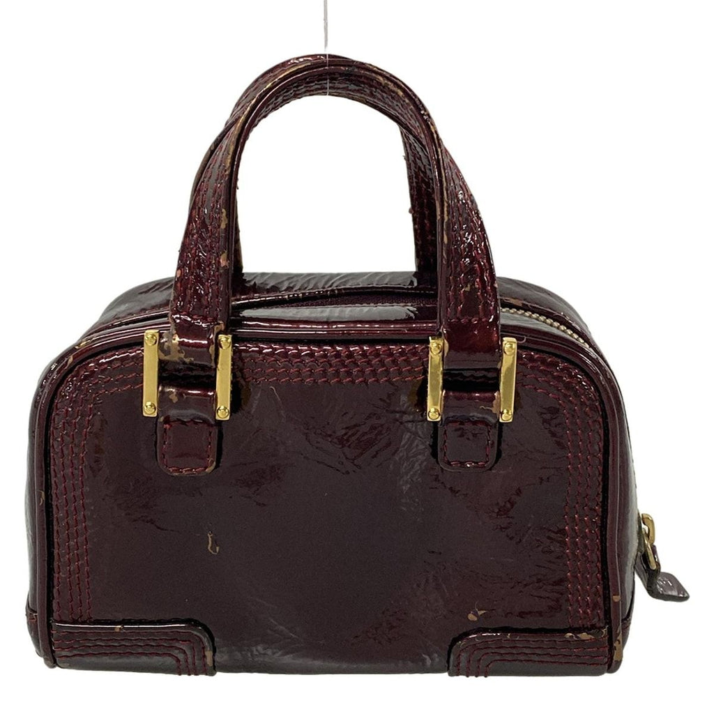 Loewe Handbag Micro Mini Amazona Bordeaux Leather with Key Ring — view 3