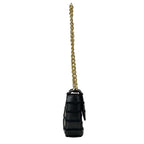 Celine Shoulder Bag Matelasse Monochrome Black Chain Leather — view 2