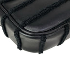 Celine Shoulder Bag Matelasse Monochrome Black Chain Leather — view 8
