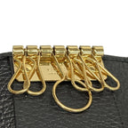 Gucci Key Case GG Marmont Black Hook Leather Key Holder — view 4