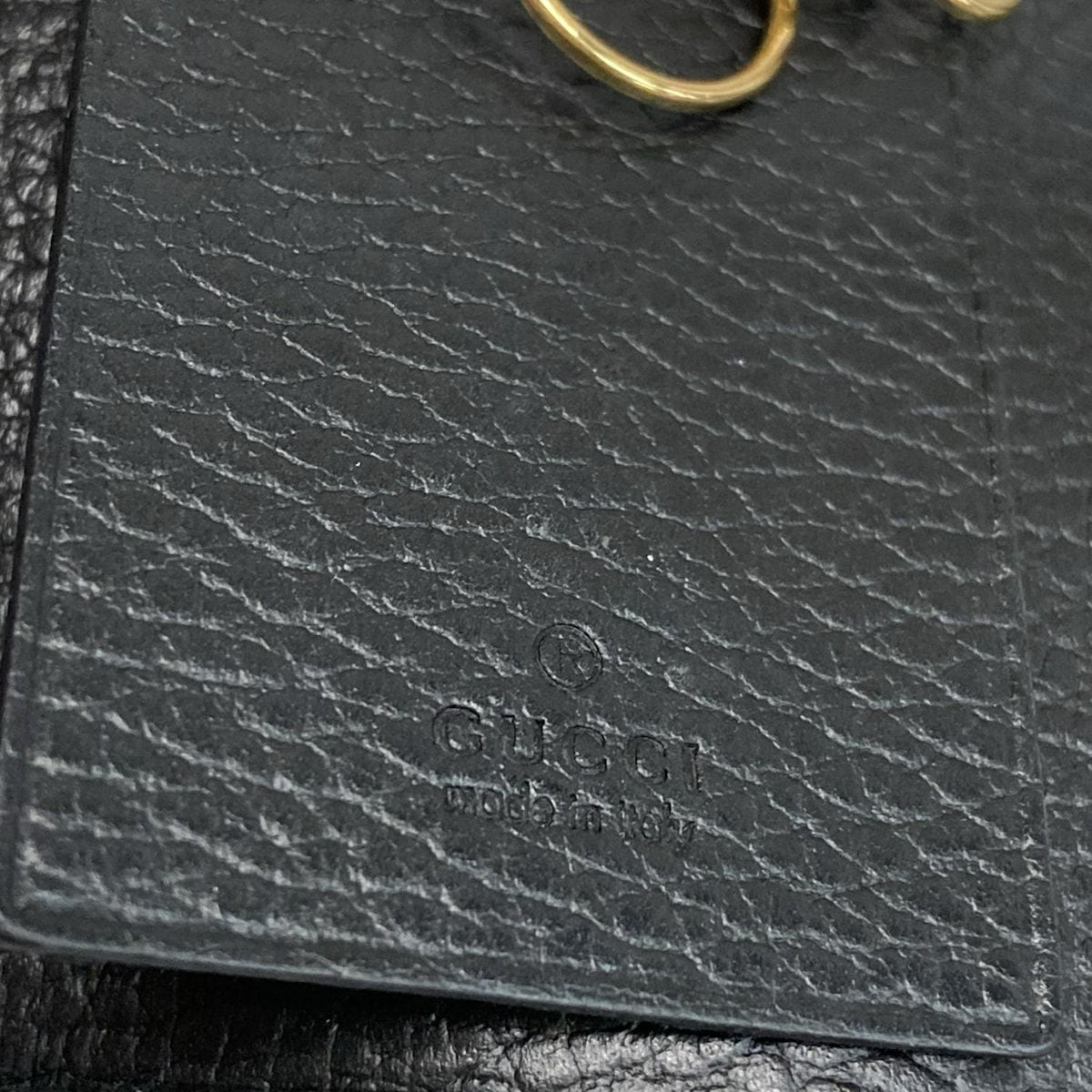 Gucci Key Case GG Marmont Black Hook Leather Key Holder — view 5