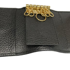 Gucci Key Case GG Marmont Black Hook Leather Key Holder — view 3
