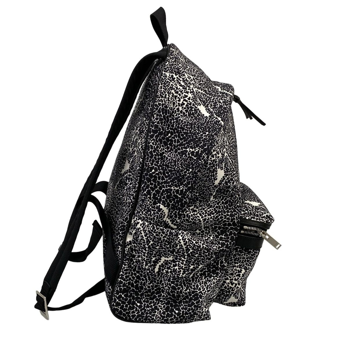 Saint Laurent Paris Backpack Classic Hunter Black White — view 2