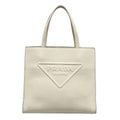 Prada Tote Bag White Leather