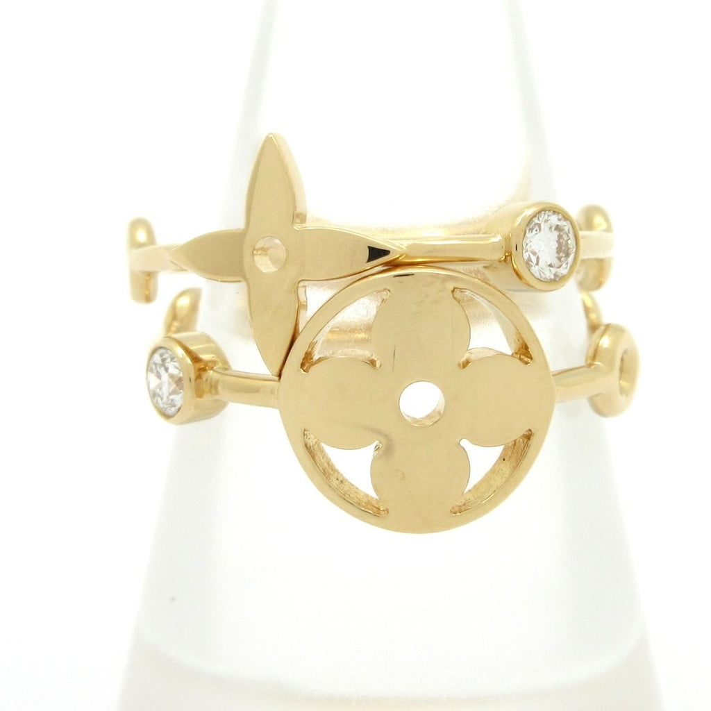 Louis Vuitton Ring 54 Bague Monogram Lambskin Diamond