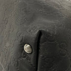 Gucci Tote Bag Icon Bit Guccissima Line Black Leather — view 6