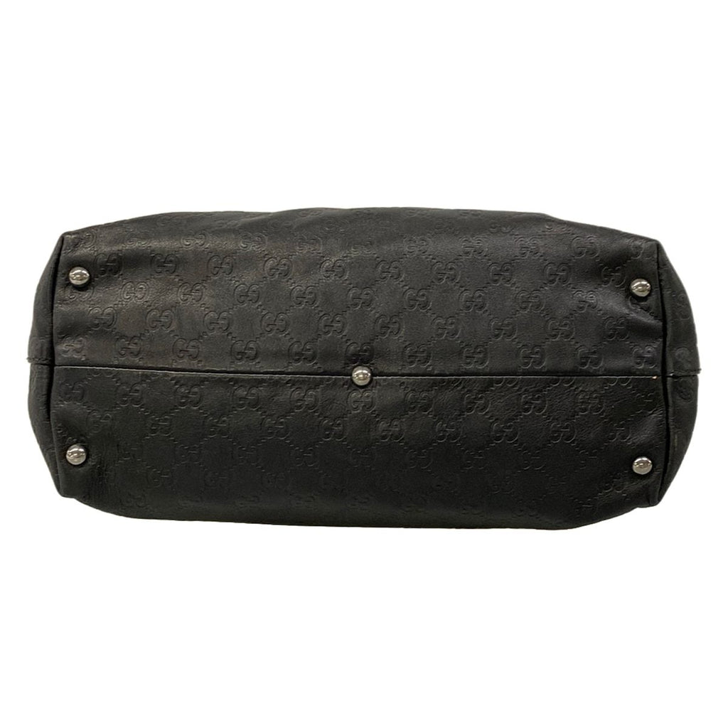 Gucci Tote Bag Icon Bit Guccissima Line Black Leather — view 5
