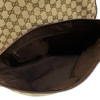 Gucci Shoulder Bag GG Pattern Sherry Beige Dark Brown Leather — view 7
