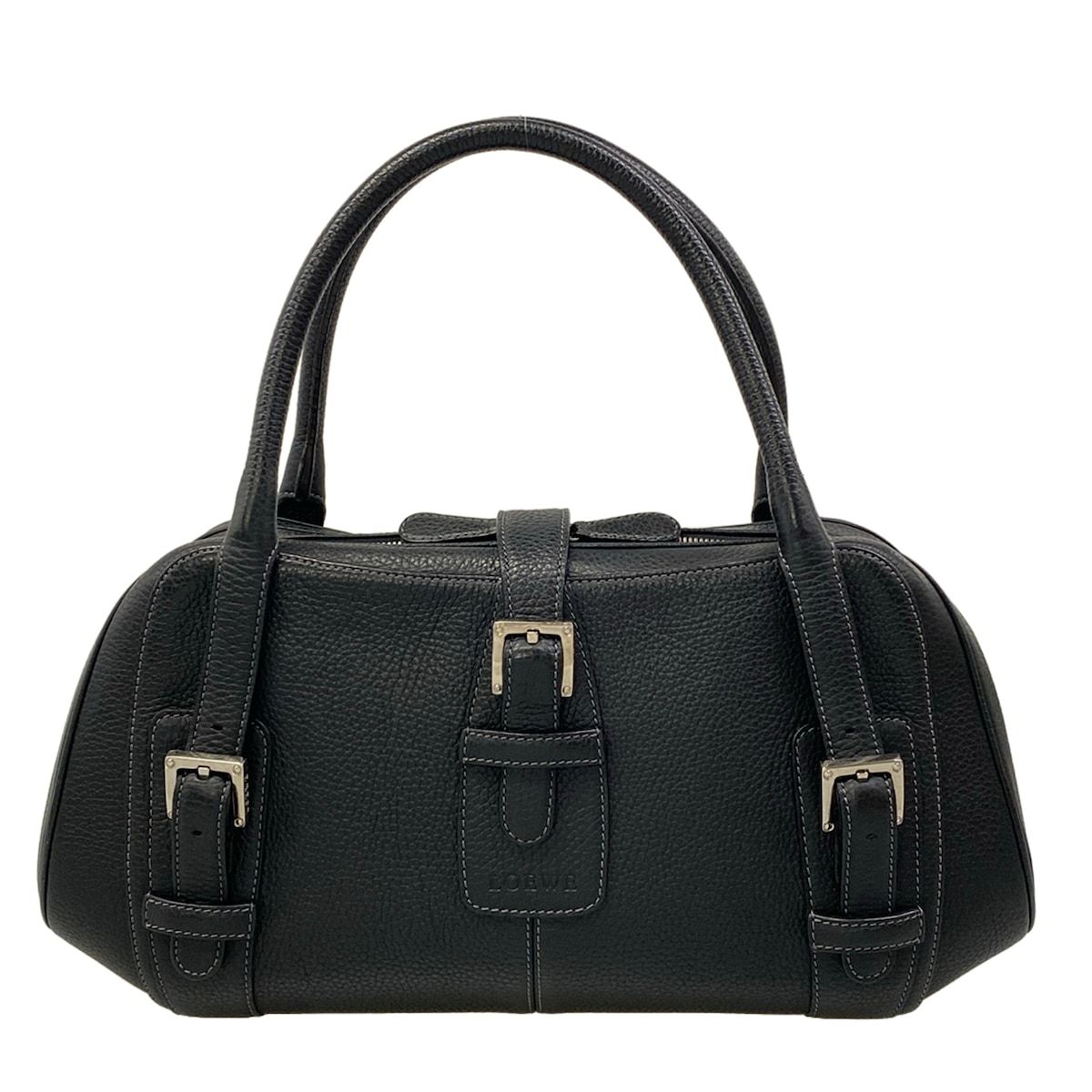 Loewe Handbag Senda Black Leather