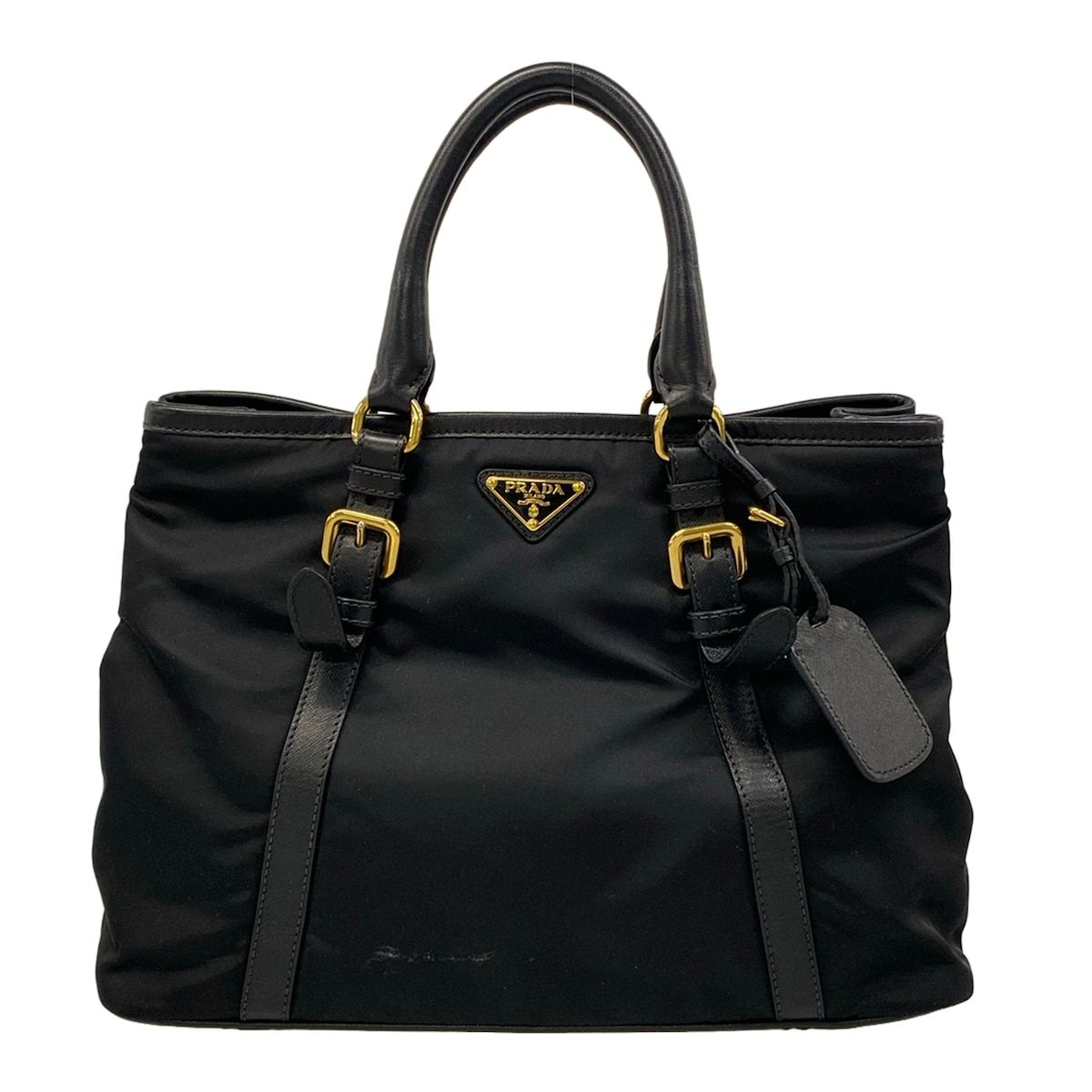 Prada Handbag Black Leather