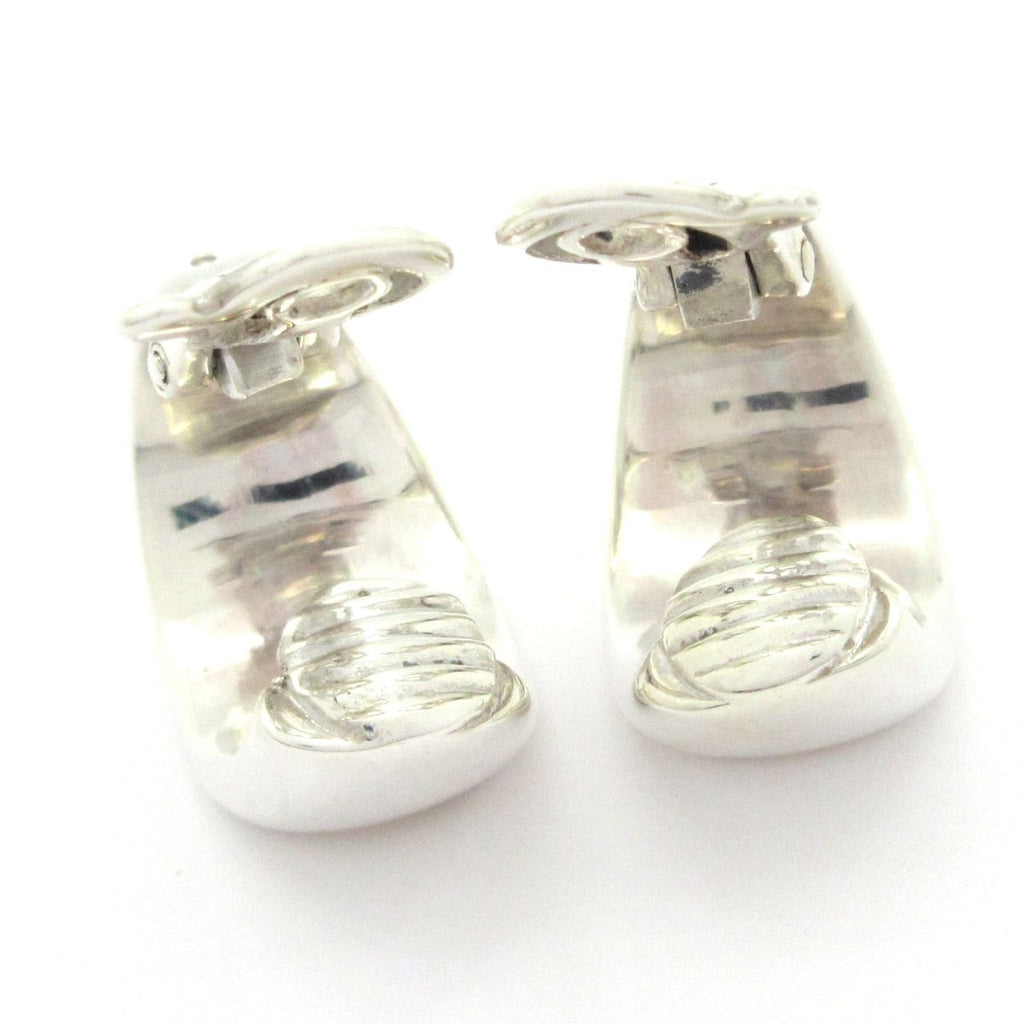 Hermes Earrings Sellier Silver Gold — view 4
