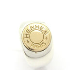 Hermes Earrings Sellier Silver Gold — view 6